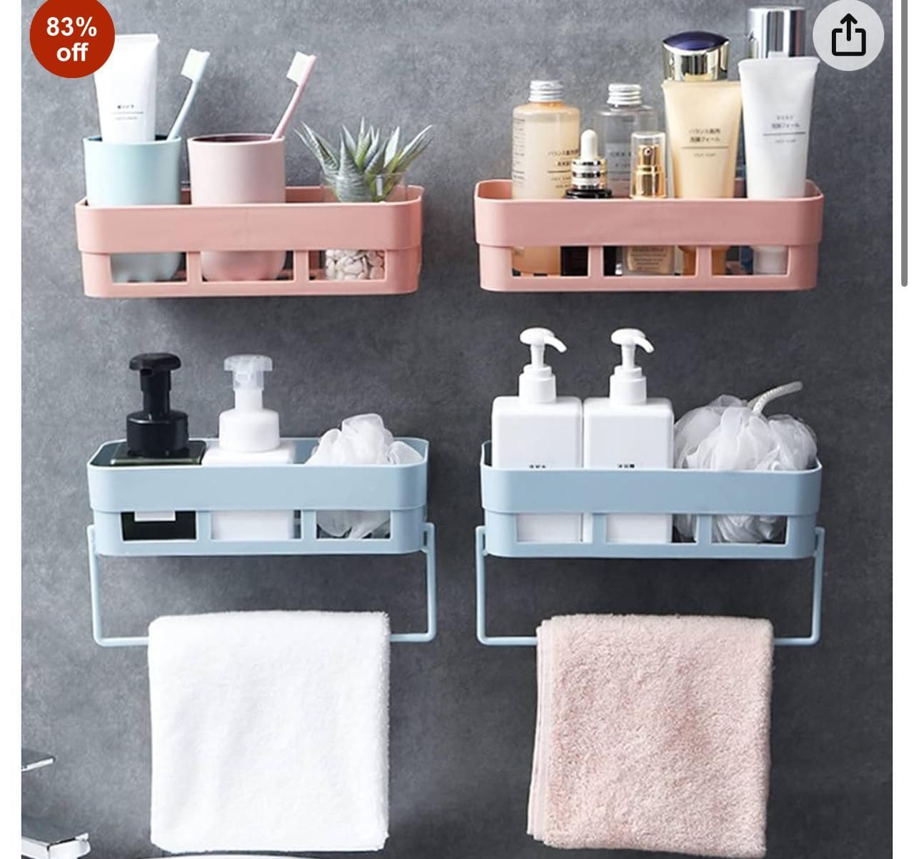 Triangle Wall Mount Storage Basket Combo Pack